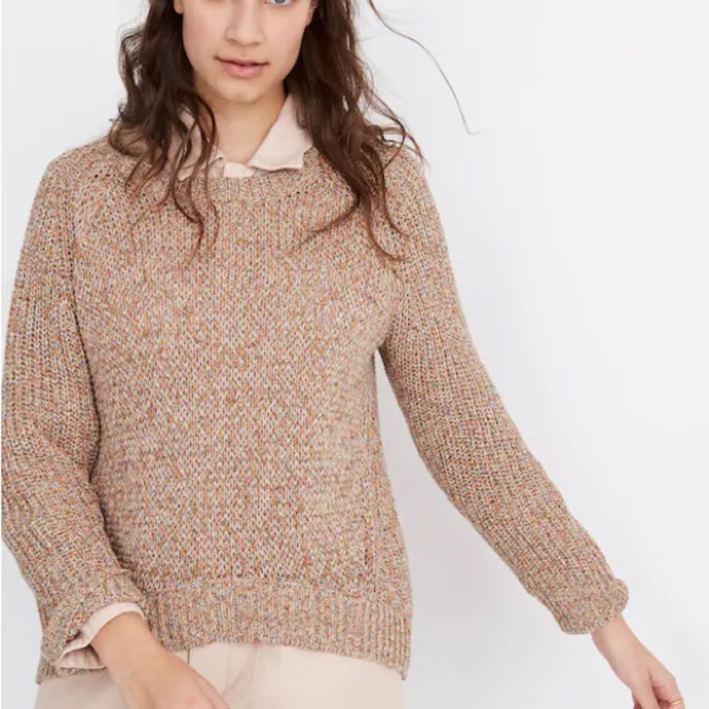 NWT! Madewell Marled Beverly Pullover Sweater M